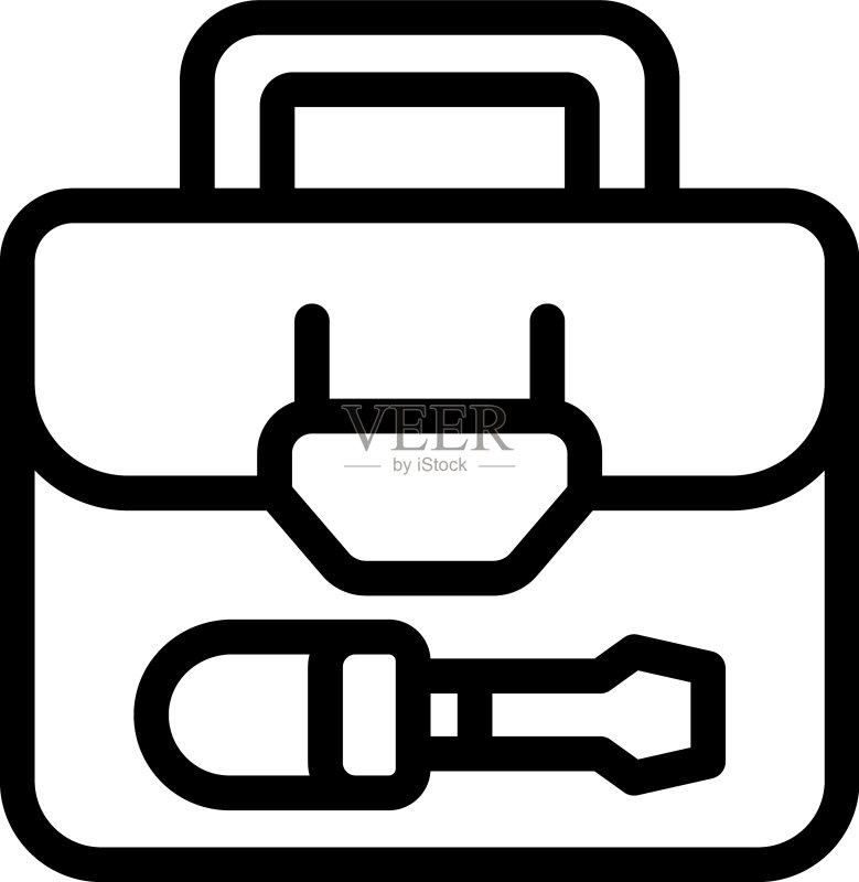 工具箱轮廓手绘图标图标素材