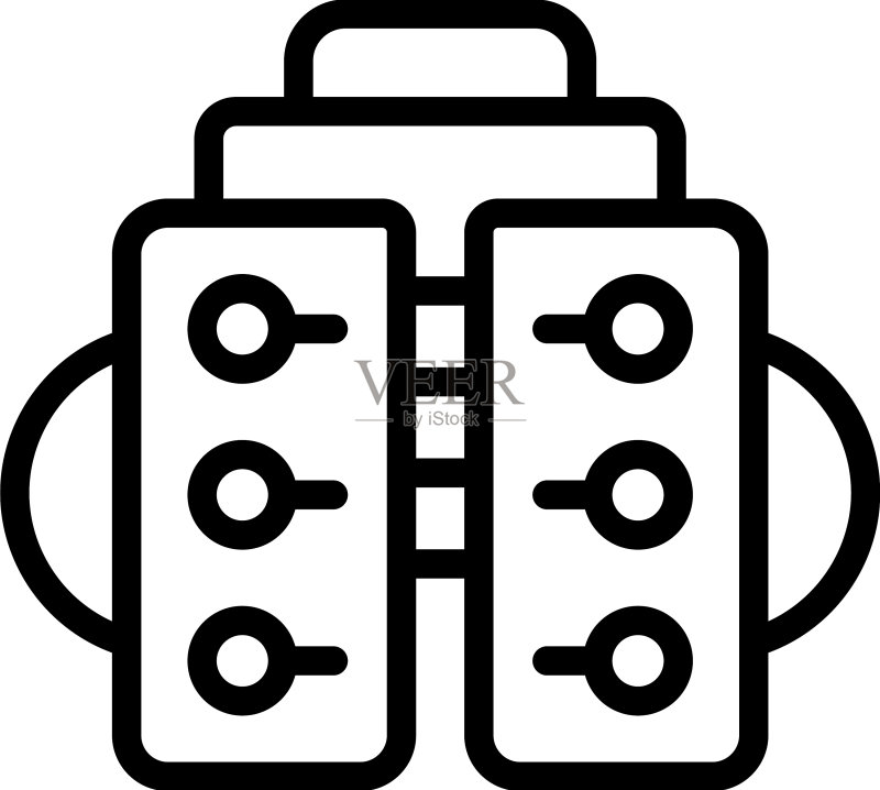屈光手术图标轮廓激光图标素材
