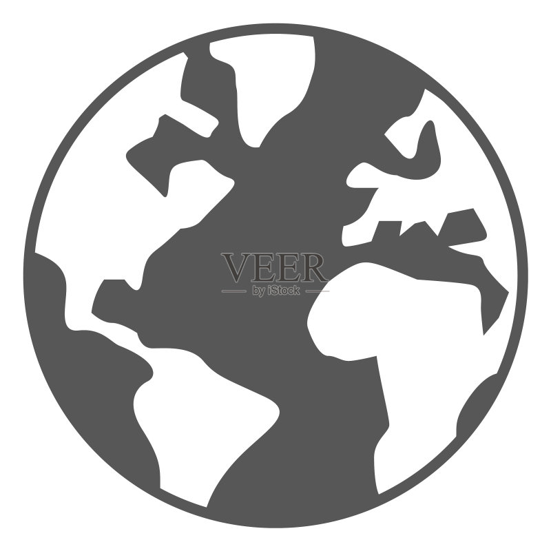 世界地图地球图标图标素材