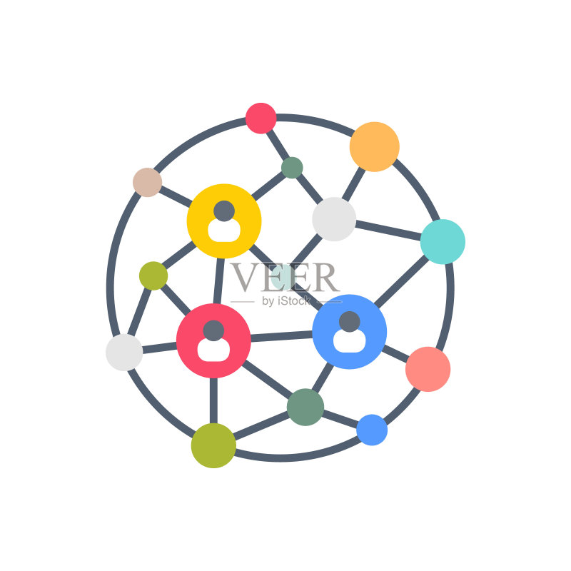 矢量全球通信图标:标志设计图标素材