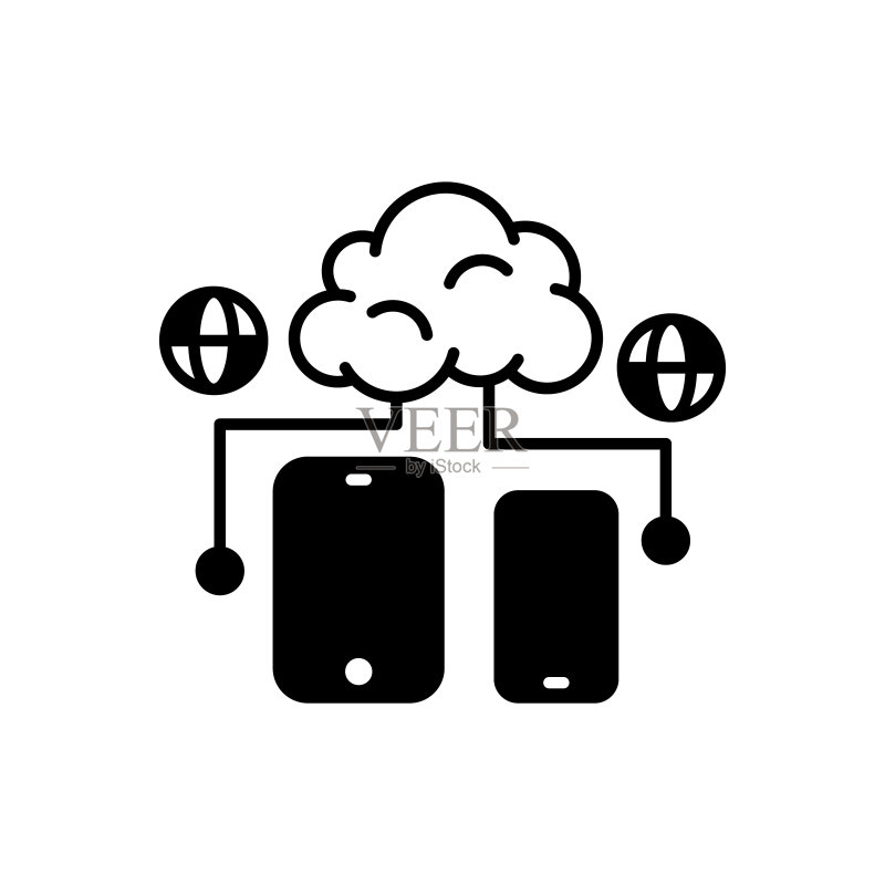 云计算矢量图标标志图标素材