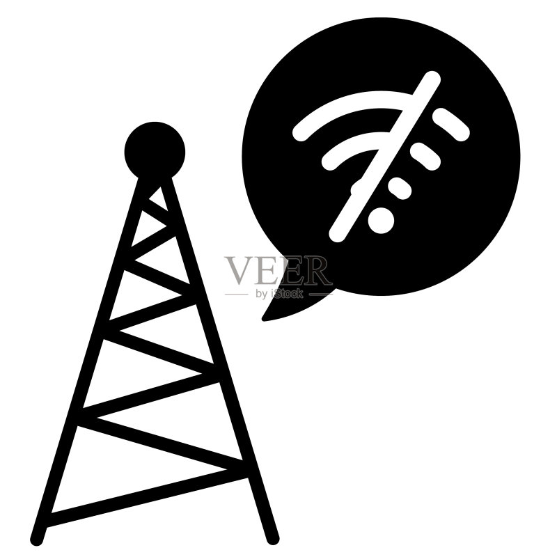 无线网络无信号状态独立图标图标素材