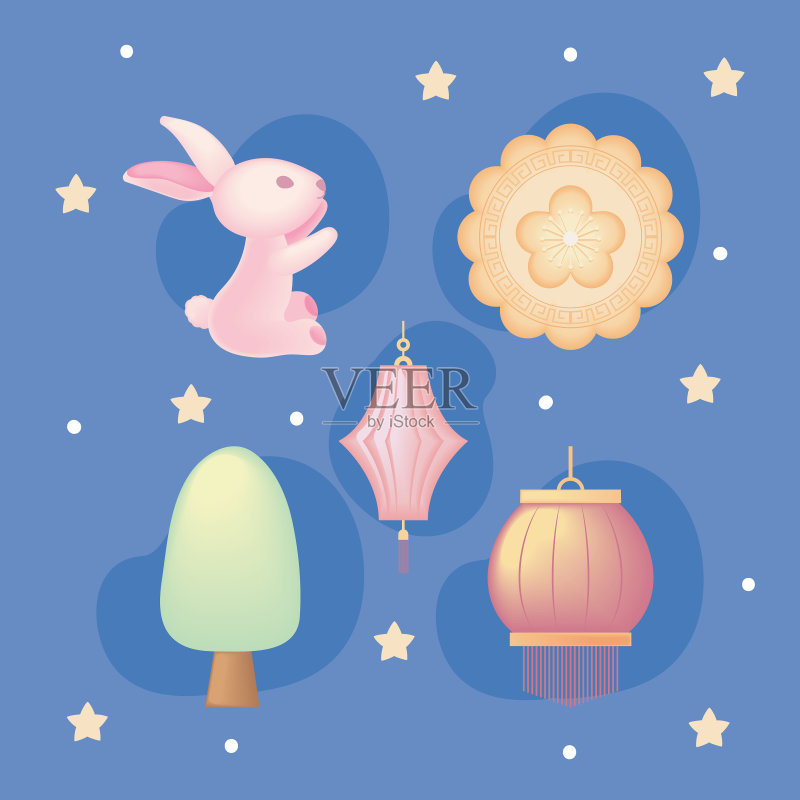 中国中秋节素材图标素材