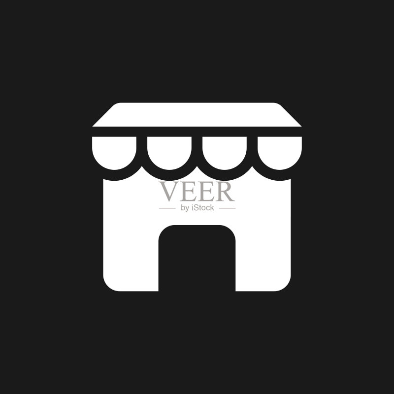 在线市场深色模式Glyph UI图标图标素材
