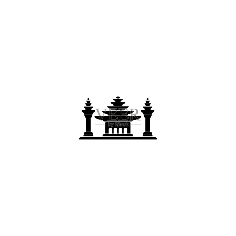 寺庙图标设计图标素材