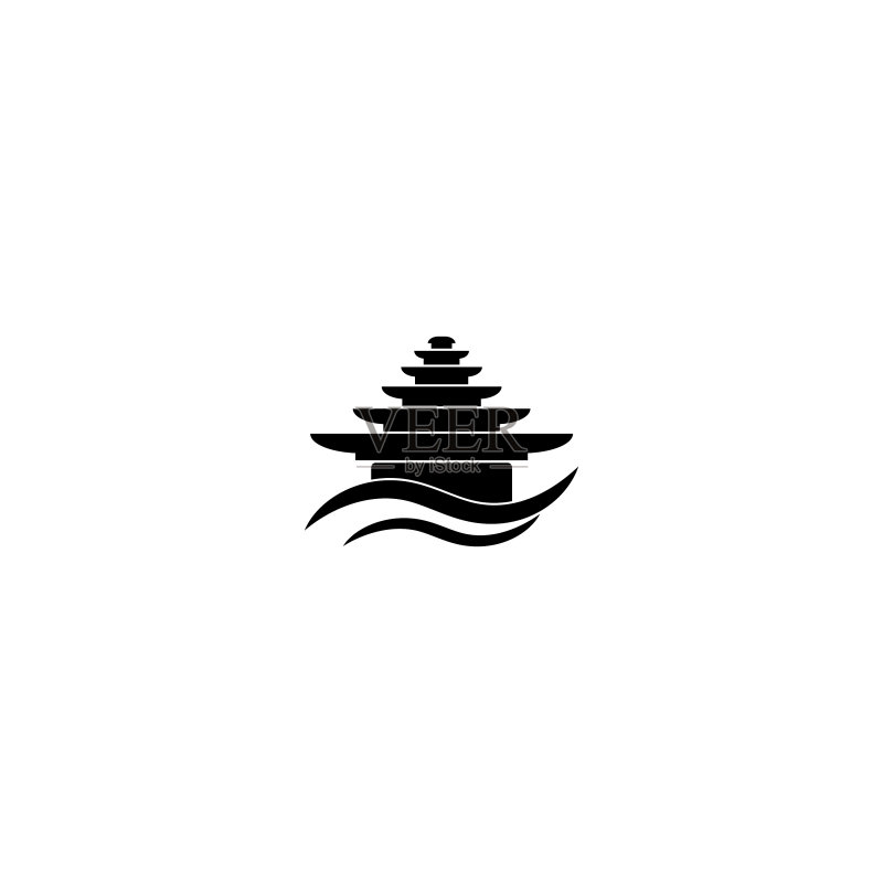 寺庙图标设计图标素材