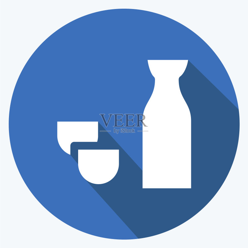 日式清酒图标图标素材