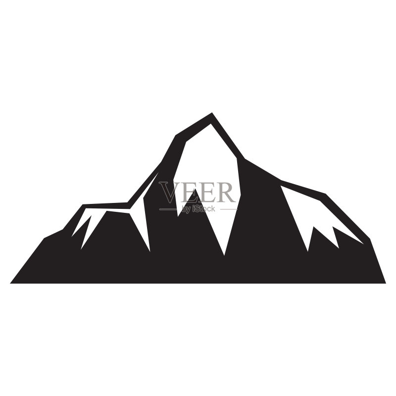 山峰图标设计模板矢量图图标素材