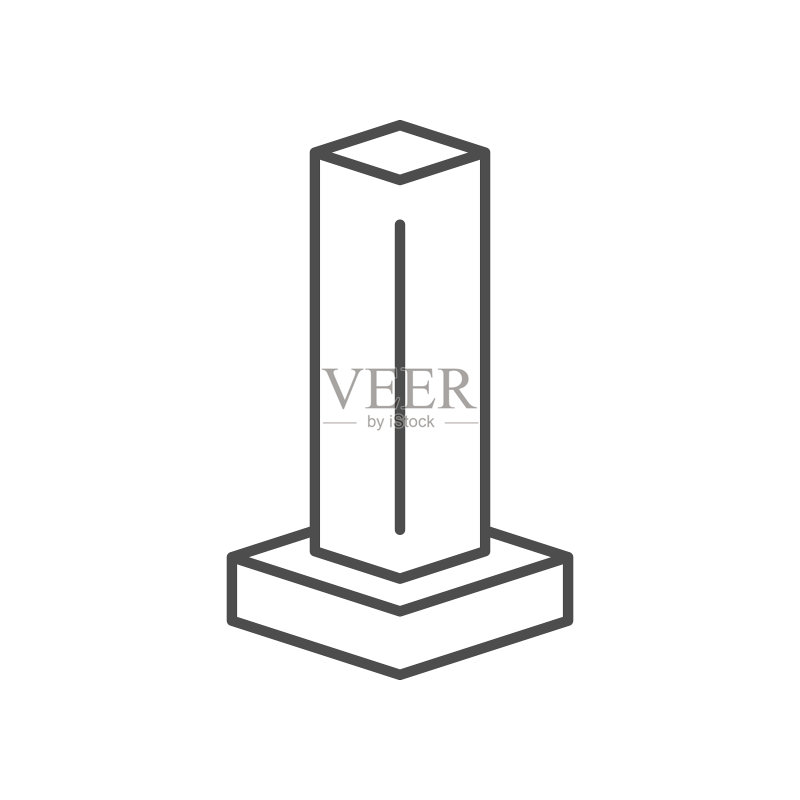 蓝天下的建筑起重机图标素材