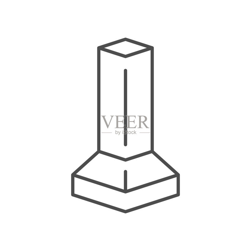 蓝天下的建筑起重机图标素材