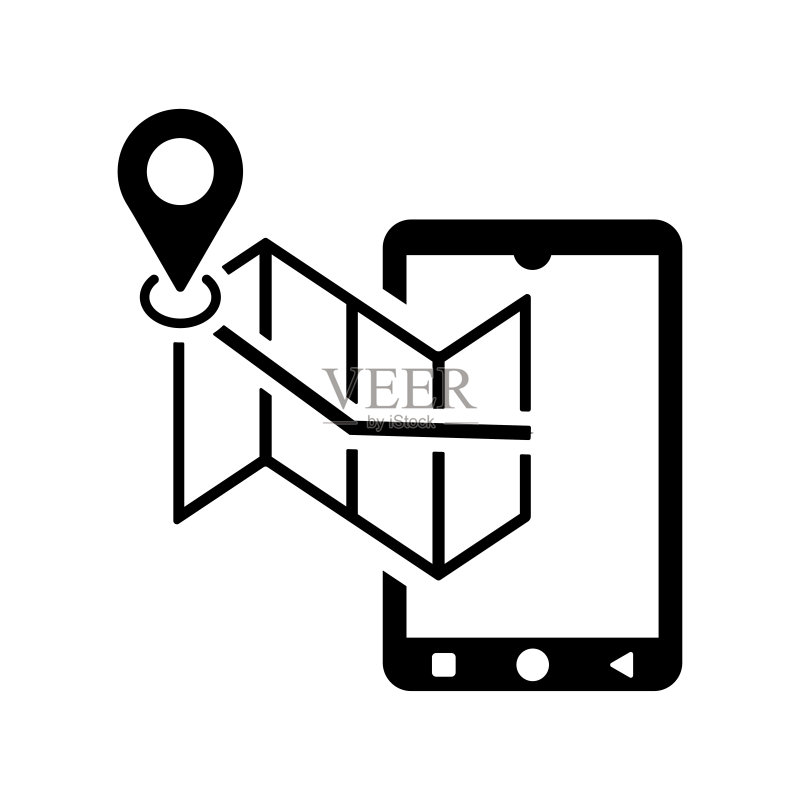 定位、GPS、导航图标图标素材