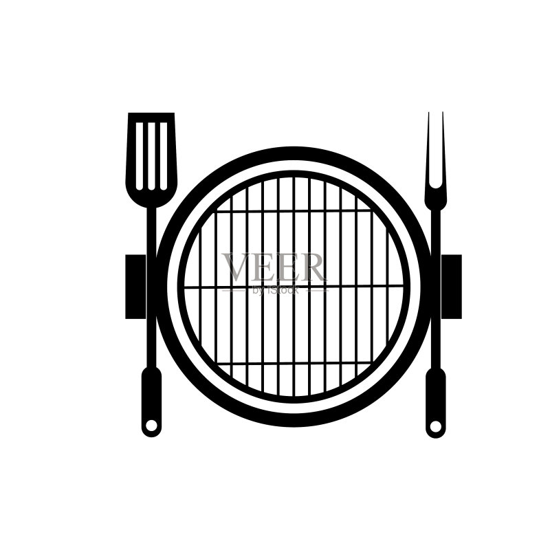 免费烤架烧烤图标logo图标素材