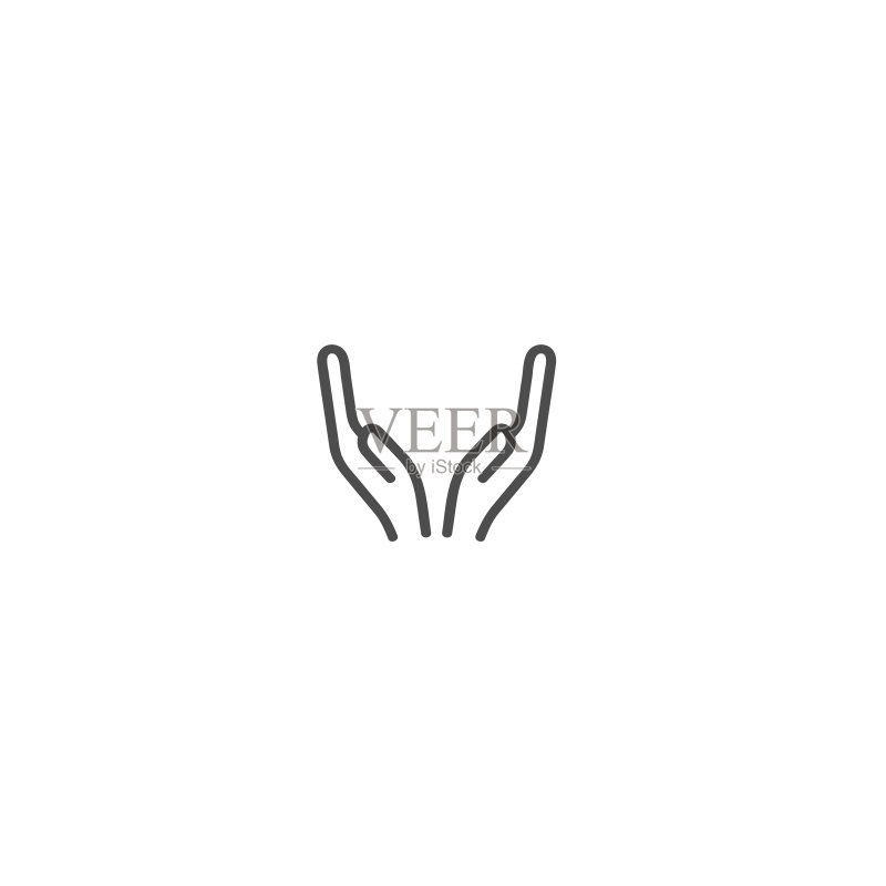 手部图标Logo设计元素图标素材