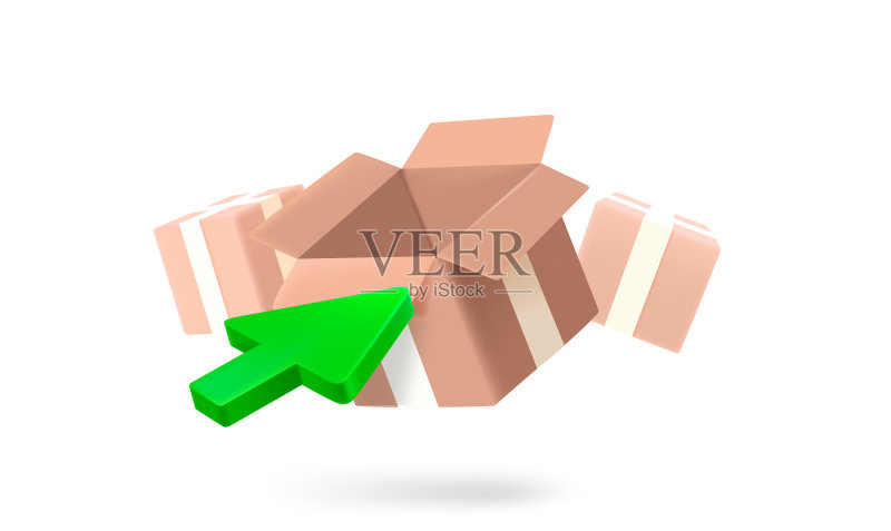 配送选择3D图标图标素材