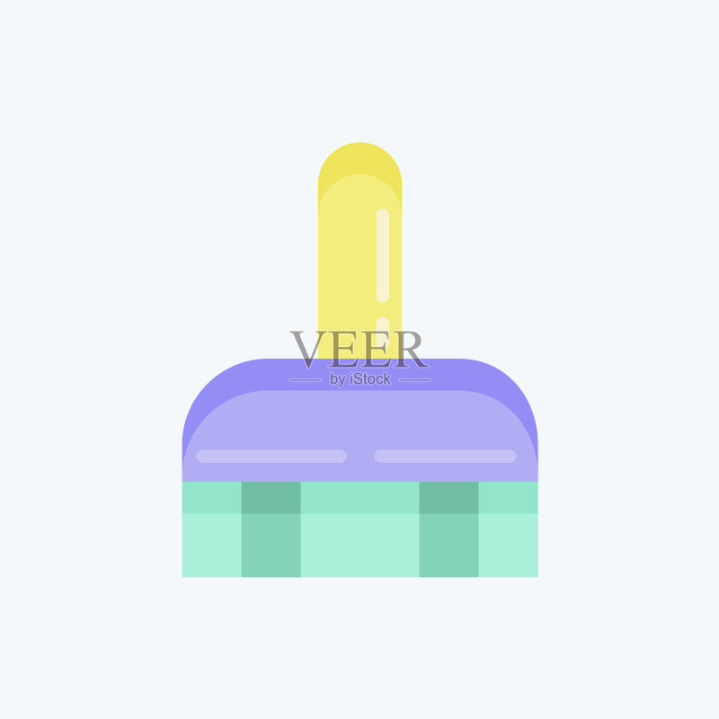 适合儿童的清洁刷扁平图标图标素材