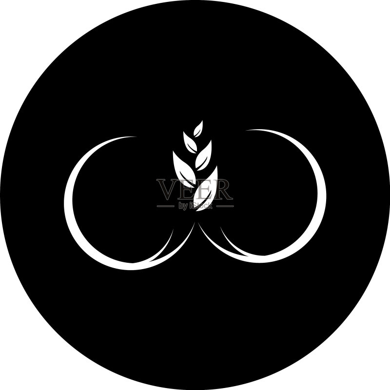 叶的标志图标素材