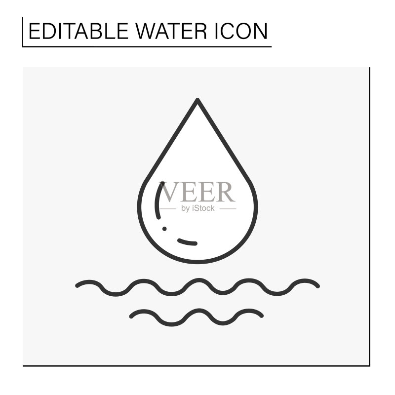 水滴线条图标图标素材