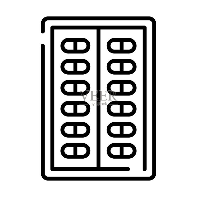 现代药丸概念设计图标素材