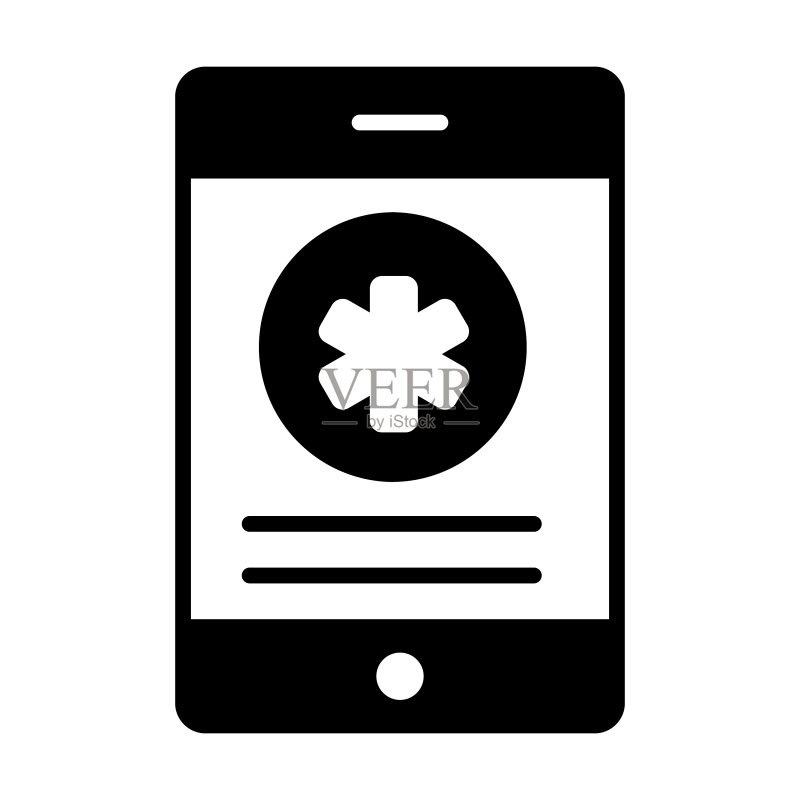 医疗App现代概念设计图标素材