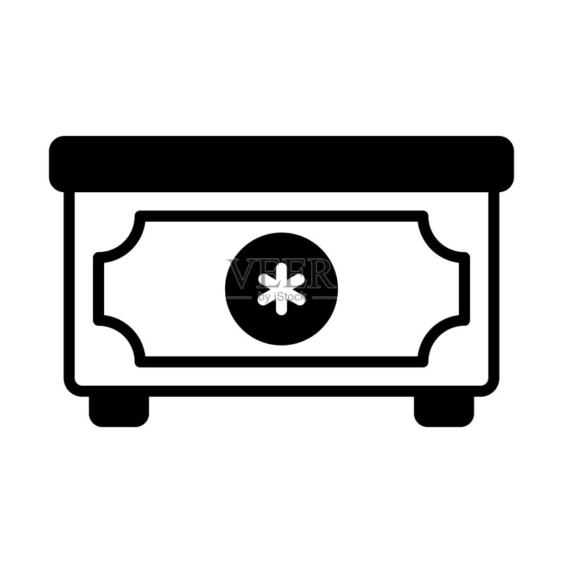 现代医生办公桌设计概念图标素材