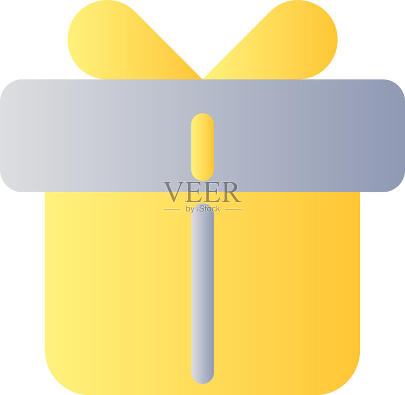 礼品扁平渐变色UI图标图标素材