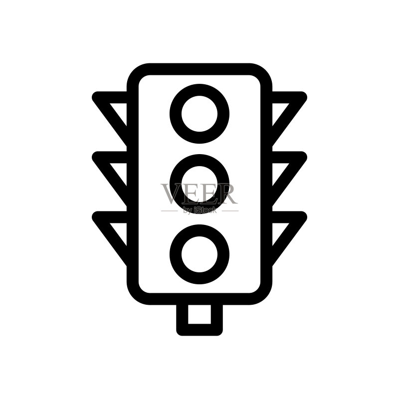 交通信号灯图标图标素材