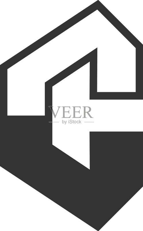 字母C图标Logo设计模板图标素材
