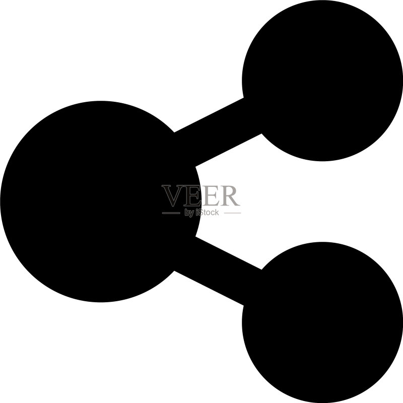 共享黑色字形UI图标图标素材