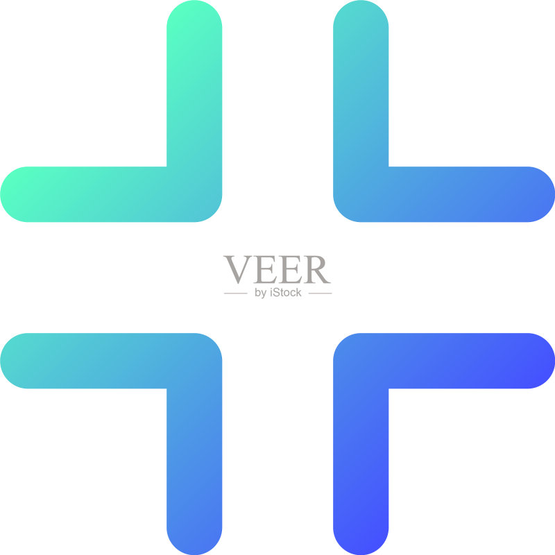 退出全屏像素完美渐变线性UI图标素材