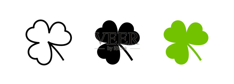 三叶草图标图标素材