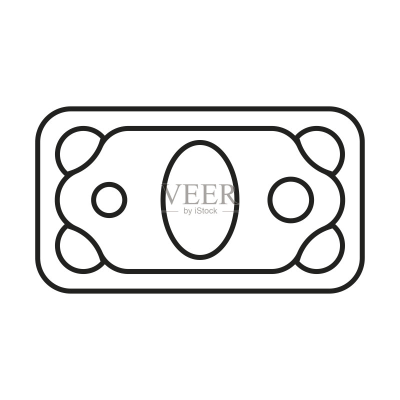 金钱线条图标图标素材