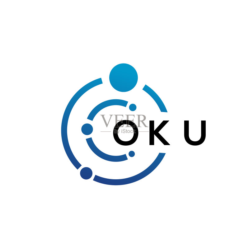 OKU字母科技标志设计图标素材