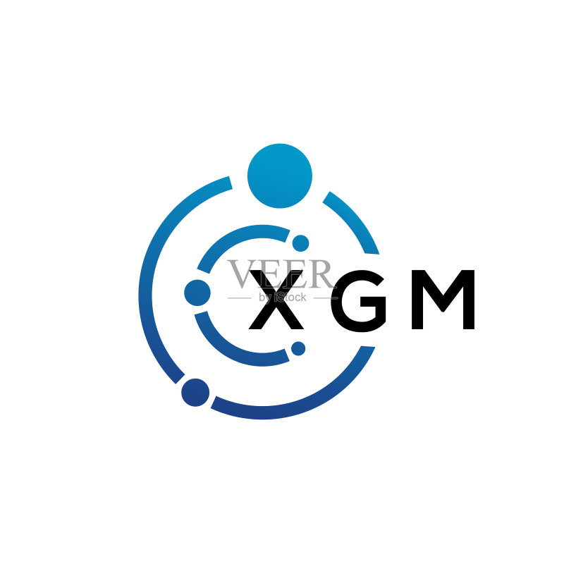 XGM字母科技标志设计图标素材