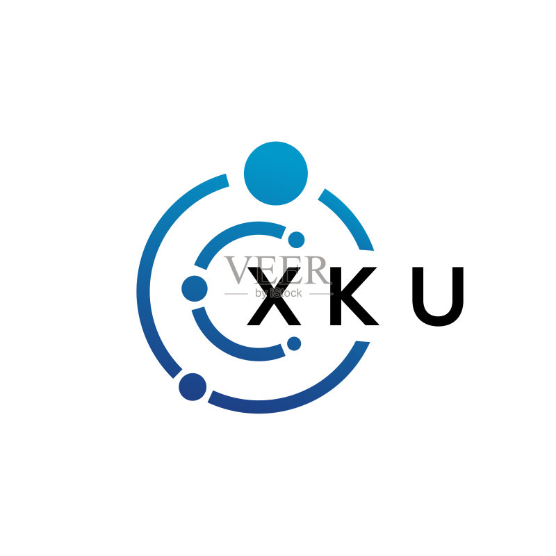 XKU字母科技标志设计图标素材