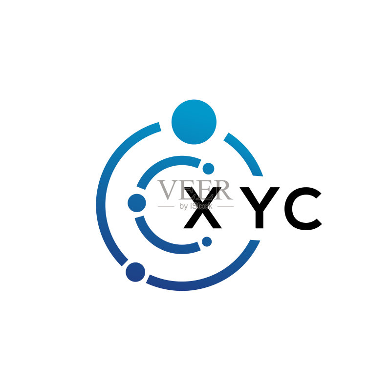XYC字母科技标志设计图标素材