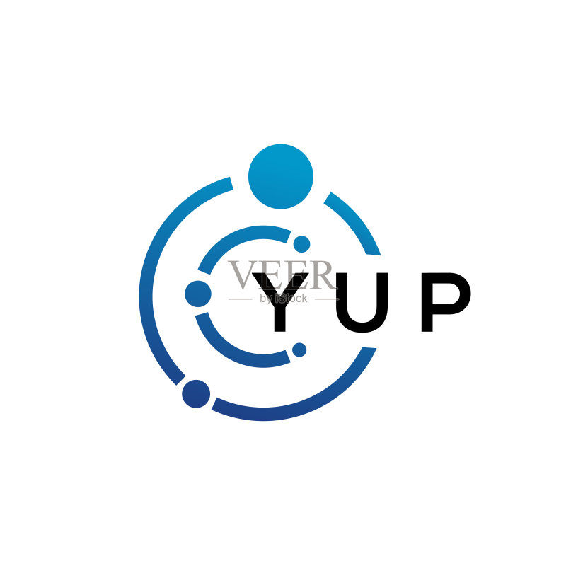 yup字母科技标志设计白色背景图标素材