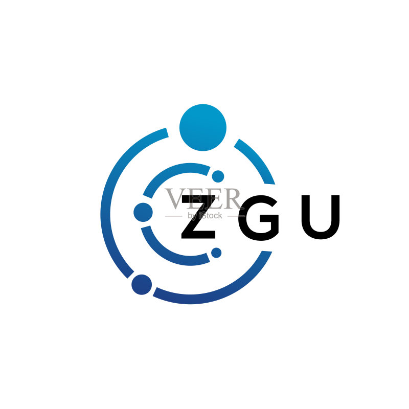 ZGU字母科技logo设计图标素材