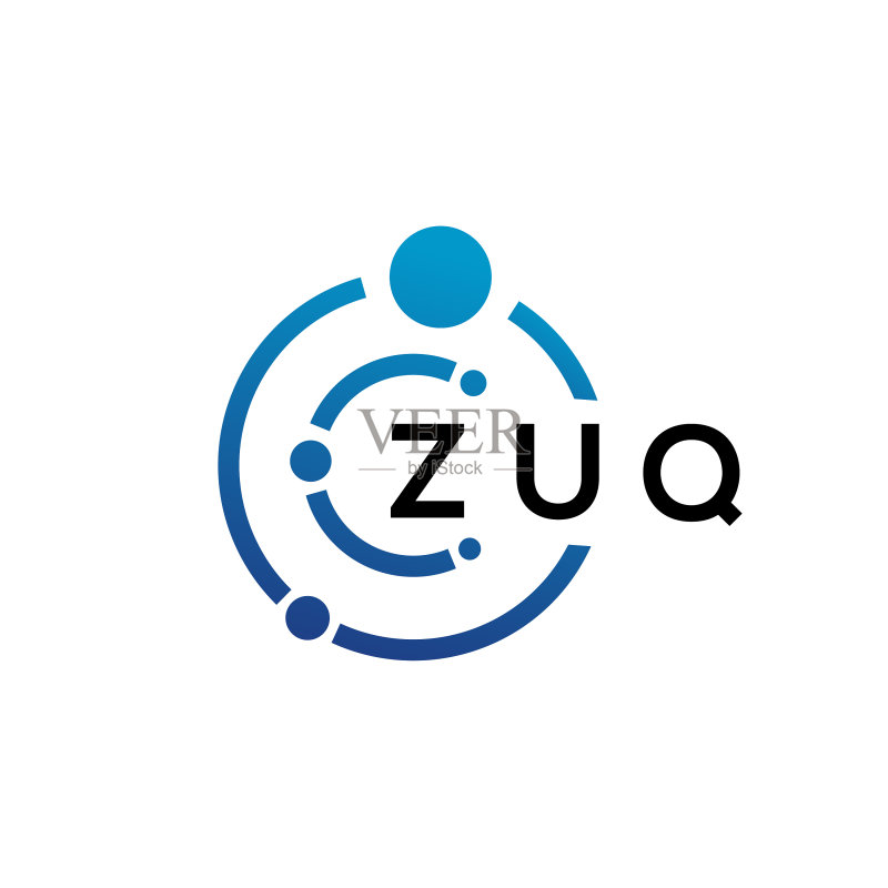 ZUQ字母科技Logo设计图标素材