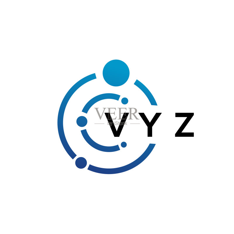 VYZ字母科技标志设计图标素材