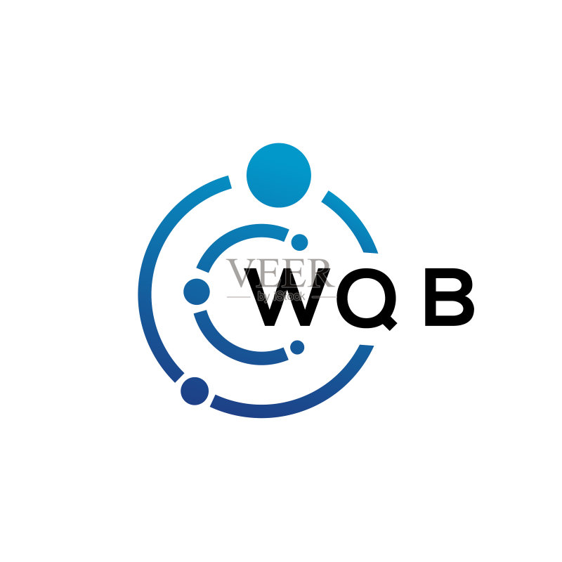 WQB字母科技标志设计图标素材