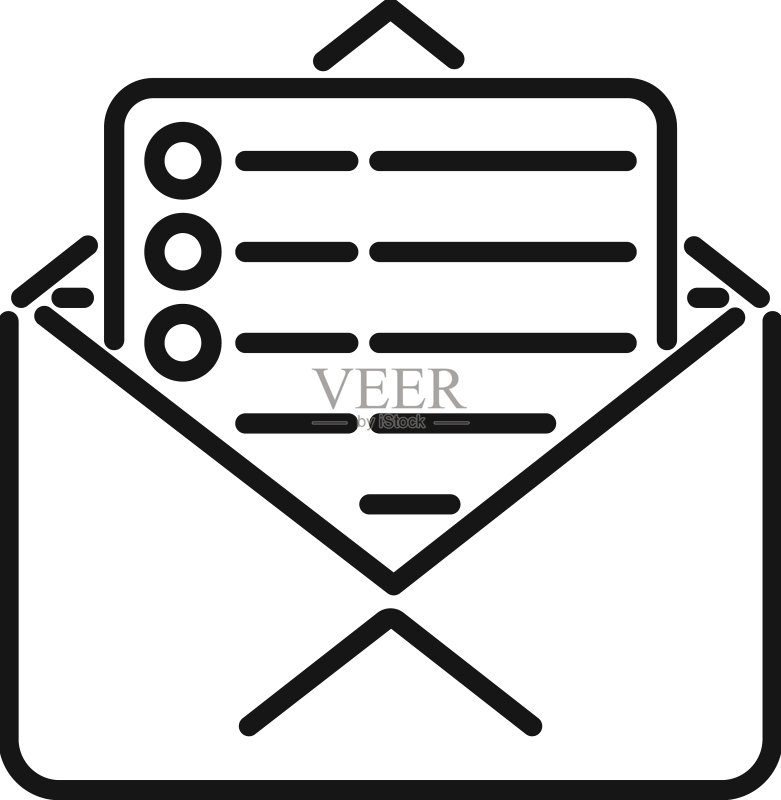 邮件数据库图标轮廓平台系统图标素材