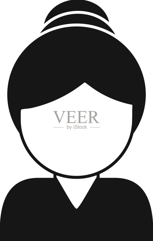 年长女性图标舞台人物图标素材