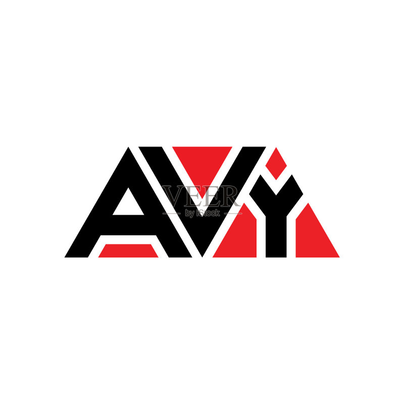 AVY三角形字母Logo设计图标素材