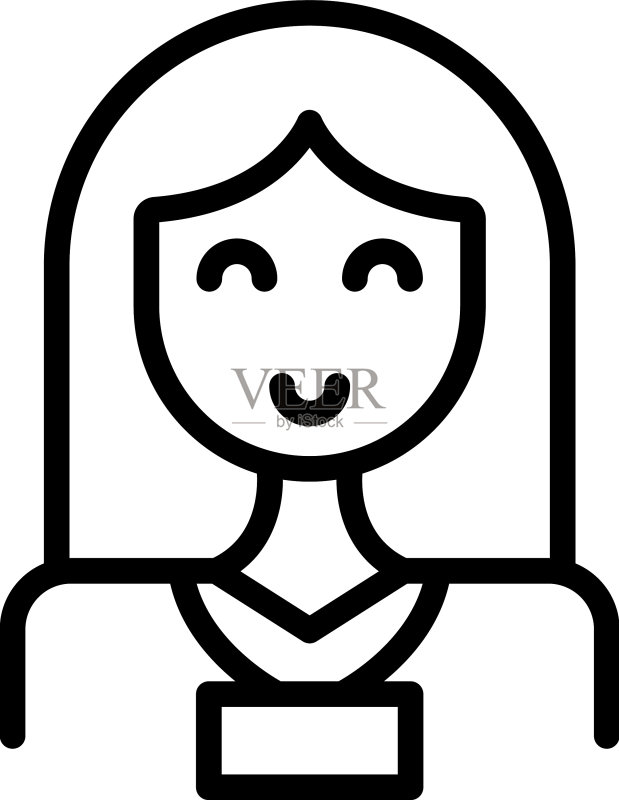 女性社会关怀图标轮廓健康图标素材