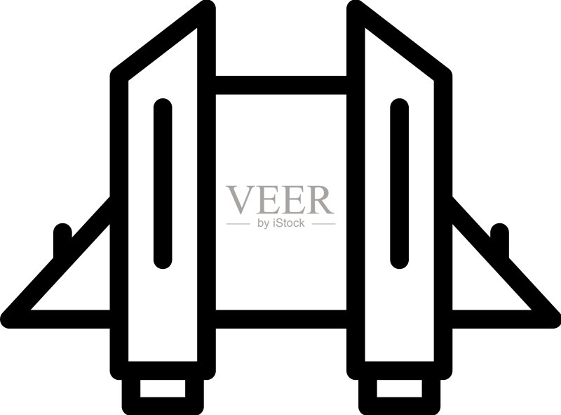 发射喷气背包图标轮廓工作技能图标素材