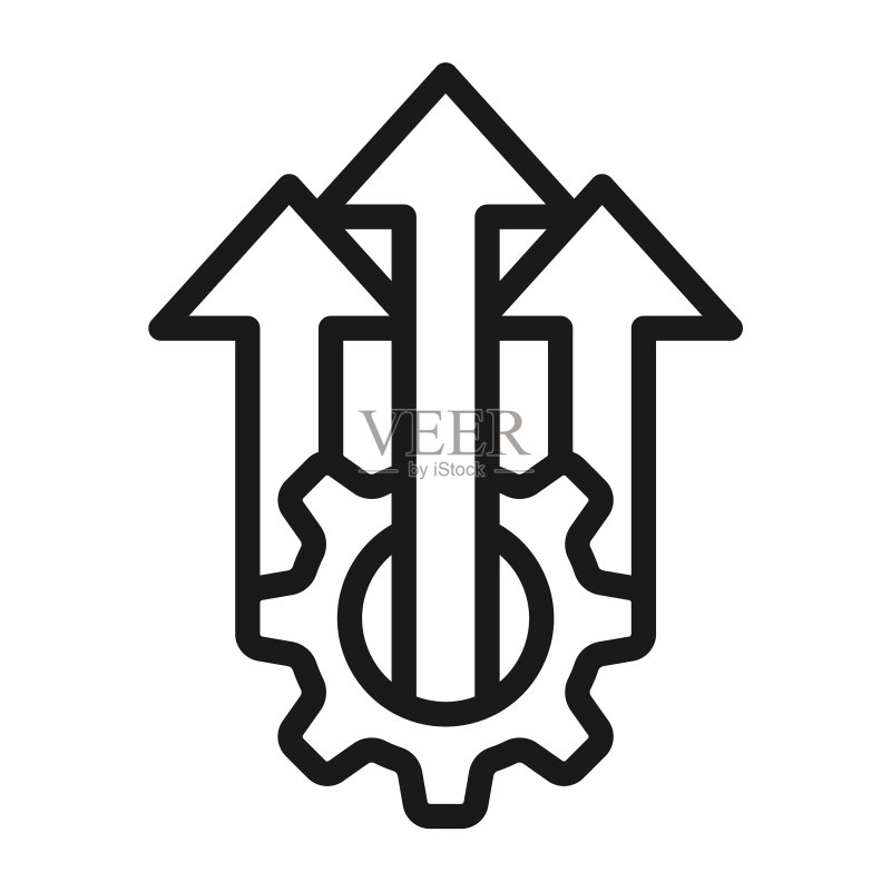 卓越运营效率或生产图标素材
