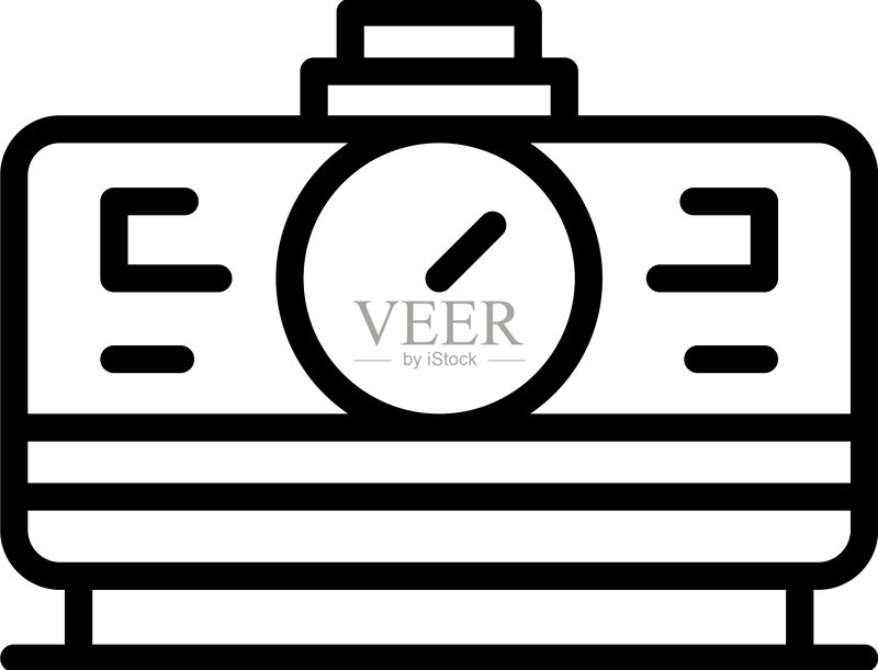 维护发电机图标轮廓图标素材