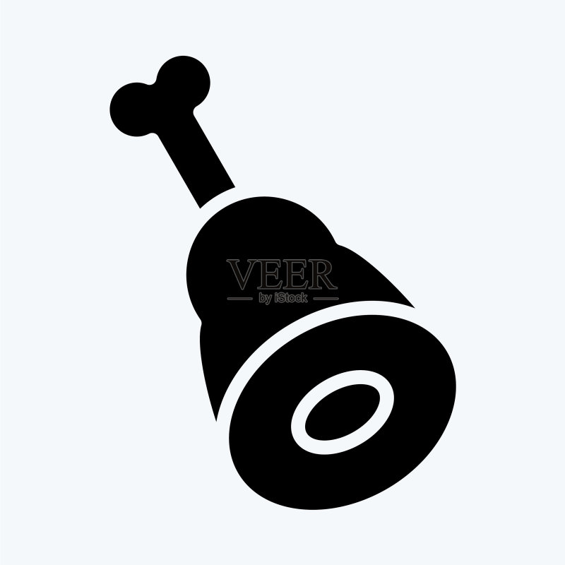 适用于教育的火腿符号字形图标图标素材