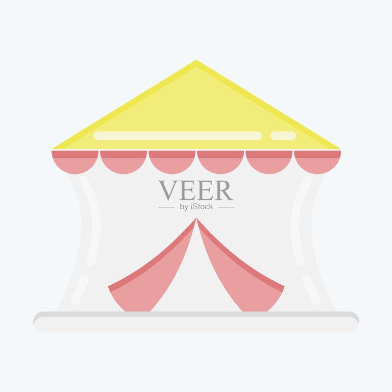 适合教育的马戏团扁平风格图标图标素材