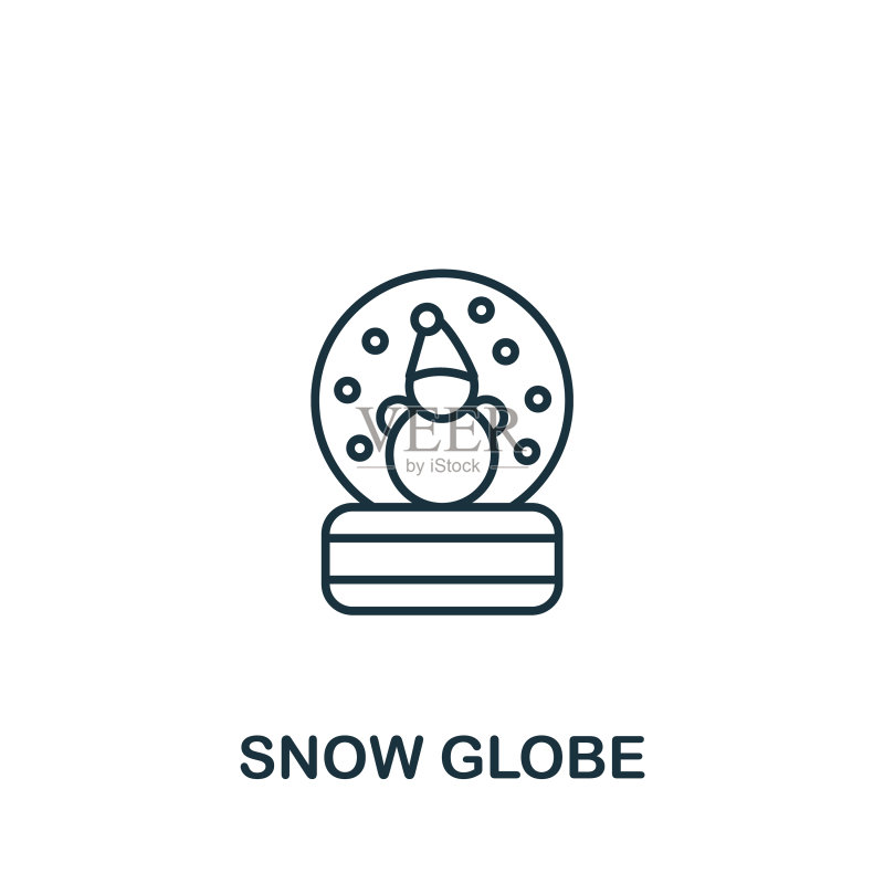 雪球单色简约图标图标素材